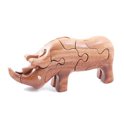 Wooden Rhino
