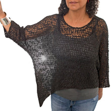 Popcorn Asymmetrical Pullover Top